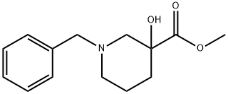 3-Piperidinecarboxylic acid, 3-hydroxy-1-(phenylMethyl)-, Methyl ester Structure
