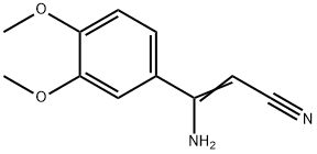 (Z)-3-aMino-3-(3,4-diMethoxyphenyl)acrylonitrile Structure