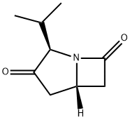 1-Azabicyclo[3.2.0]heptane-3,7-dione,2-(1-methylethyl)-,(2R-cis)-(9CI) 구조식 이미지