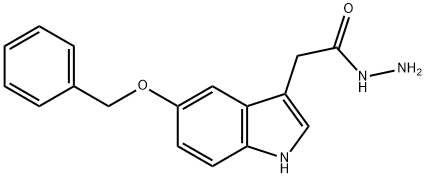 (5-BENZYLOXY-1H-INDOL-3-YL)-아세트산히드라지드 구조식 이미지