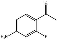 1-(4-아미노-2-플루오로페닐)에타논 구조식 이미지