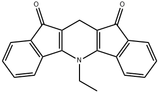 Diindeno[1,2-b:2,1-e]pyridine-10,12-dione,  5-ethyl-5,11-dihydro- 구조식 이미지
