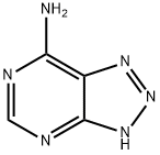 1H-1,2,3-Triazolo[4,5-d]pyrimidin-7-amine 구조식 이미지