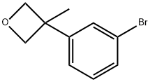 3-(3-Bromophenyl)-3-methyloxetane Structure