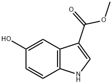 1H-INDOLE-3-CARBOXYLIC ACID,5-HYDROXY-,METHYL ESTER Structure