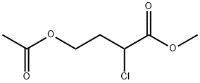 Butanoic acid, 4-(acetyloxy)-2-chloro-, methyl ester (9CI) Structure