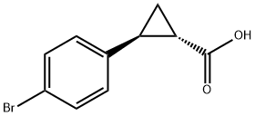 (1S,2S)-2-(4-브로모페닐)시클로프로판카르복실산 구조식 이미지