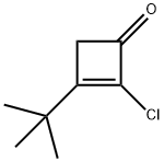 2-Cyclobuten-1-one,  2-chloro-3-(1,1-dimethylethyl)- 구조식 이미지