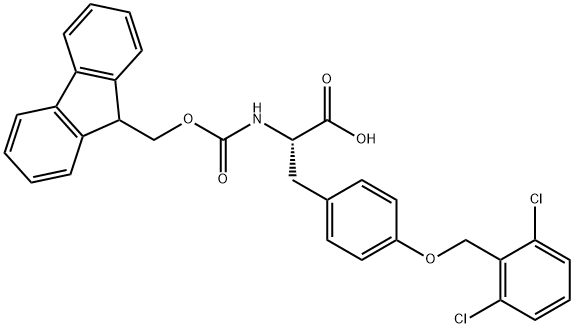 FMOC-TYR(2,6-DICHLORO-BZL)-OH 구조식 이미지