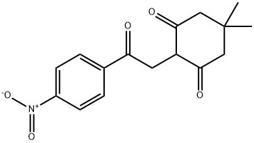 5,5-DIMETHYL-2-(2-(4-NITROPHENYL)-2-OXOETHYL)CYCLOHEXANE-1,3-DIONE Structure