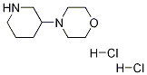 4-(3-피페리디닐)모르폴린이염산염 구조식 이미지