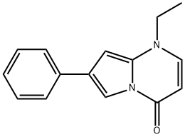 1,4-dihydro-1-ethyl-7-phenylpyrrol(1,2-a)-pyrimidine-4-one Structure