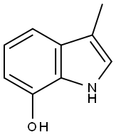 1H-Indol-7-ol, 3-Methyl- 구조식 이미지