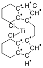 디클로로[RAC-ETHYLENEBIS(4,5,6,7-TETRAHYDRO-1-INDENYL)]티타늄(IV) 구조식 이미지