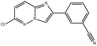 3-(6-chloroimidazo[1,2-b]pyridazin-2-yl)benzonitrile Structure