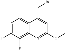 4-(broMoMethyl)-7,8-difluoro-2-Methoxyquinoline Structure