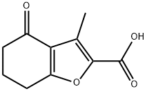 3-METHYL-4-OXO-4,5,6,7-TETRAHYDRO-1-BENZOFURAN-2-CARBOXYLIC ACID Structure