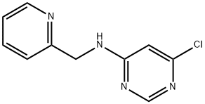 6-Chloro-N-(2-pyridinylmethyl)-4-pyrimidinamine 구조식 이미지