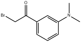 2-BROMO-1-(3-DIMETHYLAMINO-PHENYL)-ETHANONE Structure