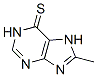 1,7-디하이드로-8-메틸-6H-퓨린-6-티온 구조식 이미지