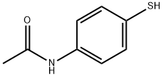 4-Acetamidothiophenol 구조식 이미지