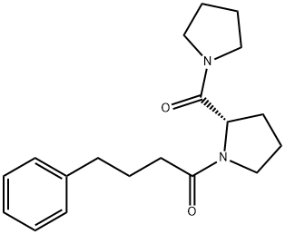 N-(N-(phenyl)butyryl-L-prolyl)pyrrolidine Structure
