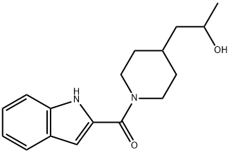 1-[1-(1H-indol-2-ylcarbonyl)piperidin-4-yl]propan-2-ol 구조식 이미지