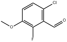 6-CHLORO-2-FLUORO-3-METHOXYBENZALDEHYDE Structure