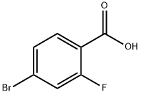 4-Bromo-2-fluorobenzoic acid 구조식 이미지