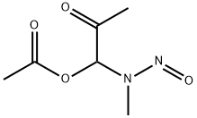 N-methyl-N-(1-acetoxy-2-oxopropyl)nitrosamine Structure