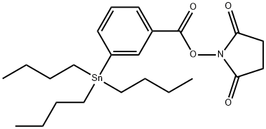 N-숙신이미딜-3-(트리-n-부틸스타닐)벤조에이트 구조식 이미지