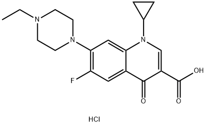 Enrofloxacin hydrochloride 구조식 이미지