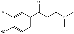 1-Propanone, 1-(3,4-dihydroxyphenyl)-3-(dimethylamino)- (9CI) Structure