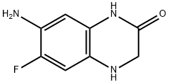 2(1H)-Quinoxalinone,7-amino-6-fluoro-3,4-dihydro-(9CI) Structure