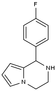 1-(4-FLUORO-PHENYL)-1,2,3,4-TETRAHYDRO-PYRROLO[1,2-A]PYRAZINE Structure