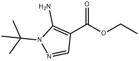 에틸5-아미노-1-TERT-부틸피라졸-4-카르복실레이트 구조식 이미지