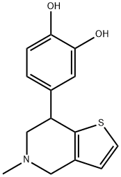 4-[(4,5,6,7-Tetrahydro-5-methylthieno[3,2-c]pyridin)-7-yl]-1,2-benzenediol Structure