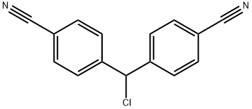 4,4'-(Chloromethylene)-bis-benzonitrile Structure