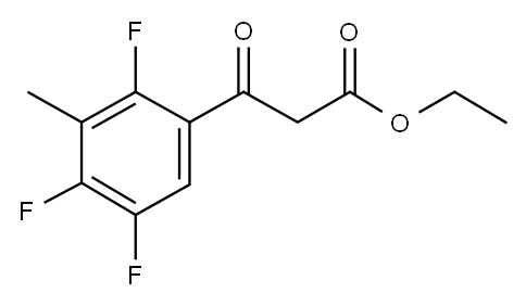 ETHYL 3-(2,4,5-TRIFLUORO-3-METHYLPHENYL)-3-OXOPROPANOATE Structure