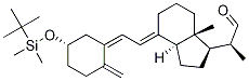 (S)-2-((1R,3aS,7aR,E)-4-((E)-2-((S)-5-((tert-butyldiMethylsilyl)oxy)-2-Methylenecyclohexylidene)ethylidene)-7a-Methyloctahydro-1H-inden-1-yl)propanal 구조식 이미지