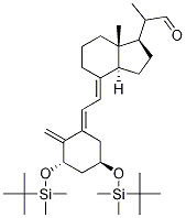 (1S,3R,5E,7E)-1,3-Bis-[(tert-butyldiMethylsilyl)oxy]-9,10-secopregna-5,7,10-triene-20-carboxaldehyde 구조식 이미지