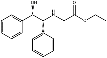 N-[(1R,2S)-2-Hydroxy-1,2-diphenylethyl]-glycine ethyl ester Structure