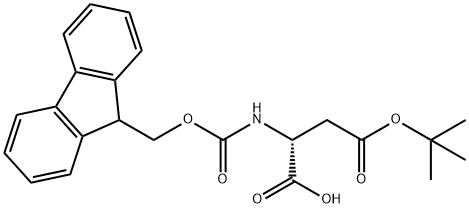 Fmoc-D-Aspartic acid beta-tert-butyl ester 구조식 이미지