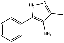 3-Methyl-5-phenyl-1H-pyrazol-4-aMine 구조식 이미지