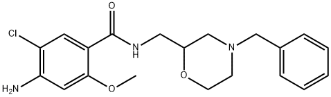 4-amino-N-((4-benzyl-2-morpholinyl)methyl)-5-chloro-2-methoxybenzamide Structure