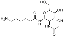 2-ACETAMIDO-N-(E-AMINOCAPROYL)-2-DEOXY-BETA-D-GLUCOPYRANOSYLAMINE 구조식 이미지