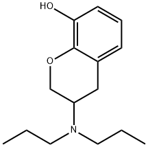 8-hydroxy-3,4-dihydro-3-(dipropylamino)-2H-1-benzopyran Structure