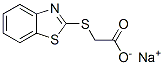(Benzothiazol-2-ylthio)acetic acid sodium salt Structure