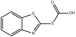 카르보노티오산,S-2-벤조티아졸릴에스테르(9CI) 구조식 이미지