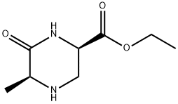 2-Piperazinecarboxylicacid,5-methyl-6-oxo-,ethylester,(2R-cis)-(9CI) 구조식 이미지